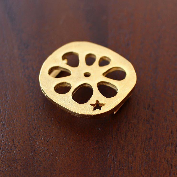 帯留め 独特の世界観が魅力 ロータスルート 日本製 野菜 蓮根 れんこん レンコン 星 スター 金 ゴールド Pp0008 街着屋 きもの遊び 通販 Yahoo ショッピング