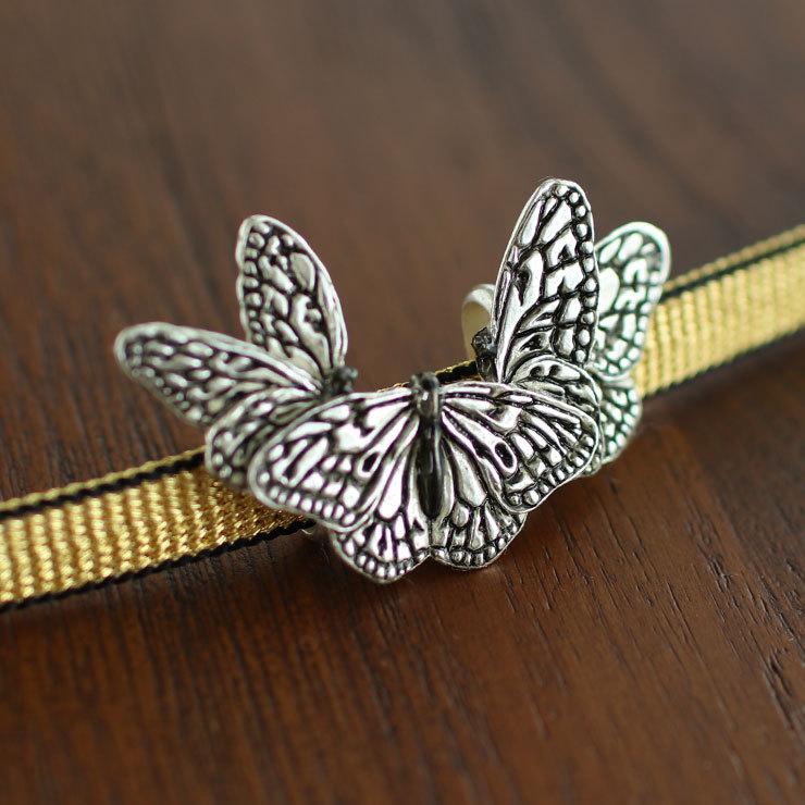 うに子さま専用品◆画像の帯+お任せ帯留めつき 帯留め レディース 着付け小物 帯どめ おびどめ オオゴマダラ 蝶 虫