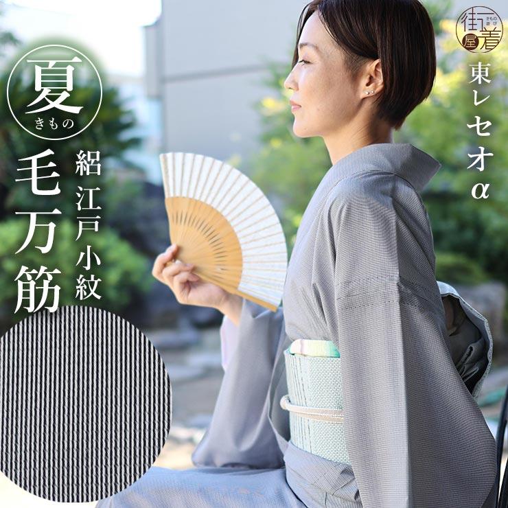 TORAY 洗える 夏 着物 夏きもの 絽 江戸小紋 毛万筋 黒色 M L TORAY 洗える 夏 着物 夏きもの 絽 江戸小紋 毛万筋 黒色 M L