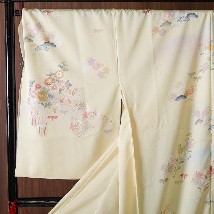 シルック 着物 訪問着 洗える レディース 仮絵羽仕立て オーダー 東レ