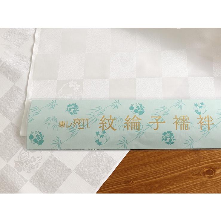 TORAY 東レ爽竹長襦袢 紋綸子 (白) 梓(あずさ) はなます ごよう
