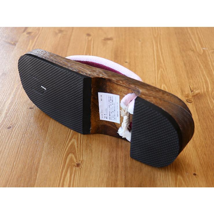 和装小物　焼桐下駄　女性用　小紋柄鼻緒　60足まとめて　M　6254A 子供下駄 女の子用 浴衣に 小紋柄鼻緒の焼桐下駄 18.0cm/21.0cm