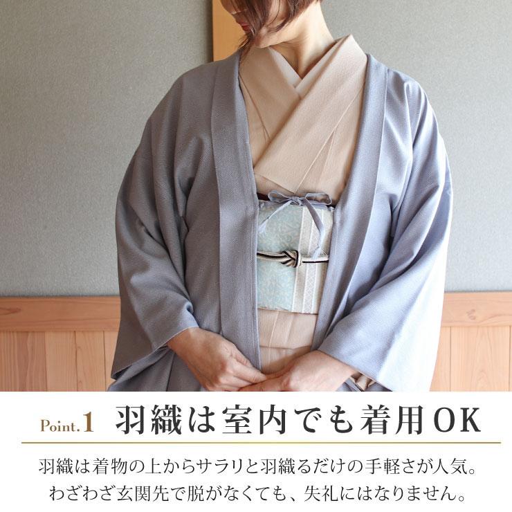 TORAY（東レ） 街着屋 長羽織 江戸小紋 鮫小紋 錆浅葱色 袷 日本製
