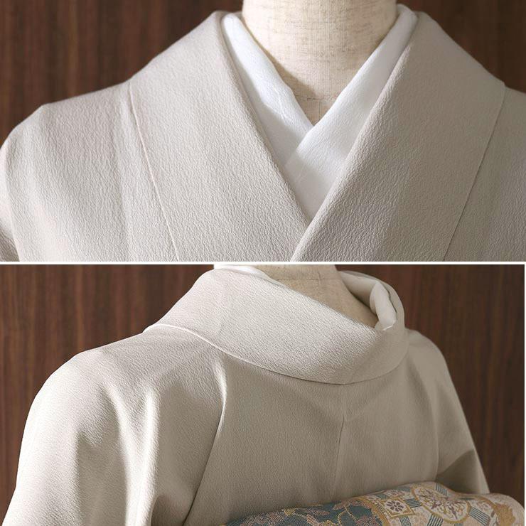 TORAY 洗える着物 創作色無地 裾ぼかし 色無地 袷 茶色 仕立て