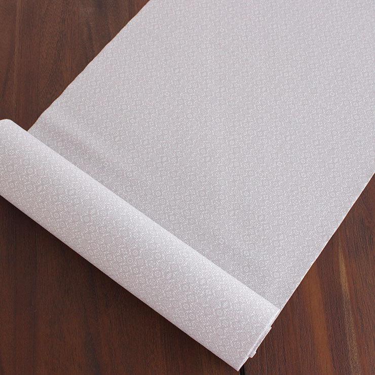 洗える 江戸小紋 フルオーダー 反物 段違い市松 白鼠 グレー 別誂え お