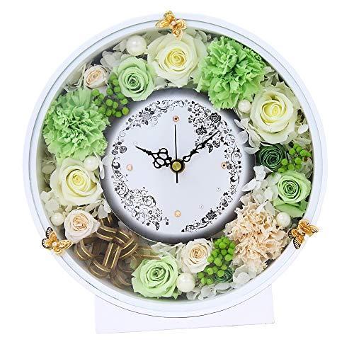 ラグジュアリー Machi K Store 結婚式 花時計 両親 シック 両親 おしゃれ 時計 プレゼント ローズ ラッピング済み プレゼント 結婚式 プリ A B084p6441r 1026 ギフト