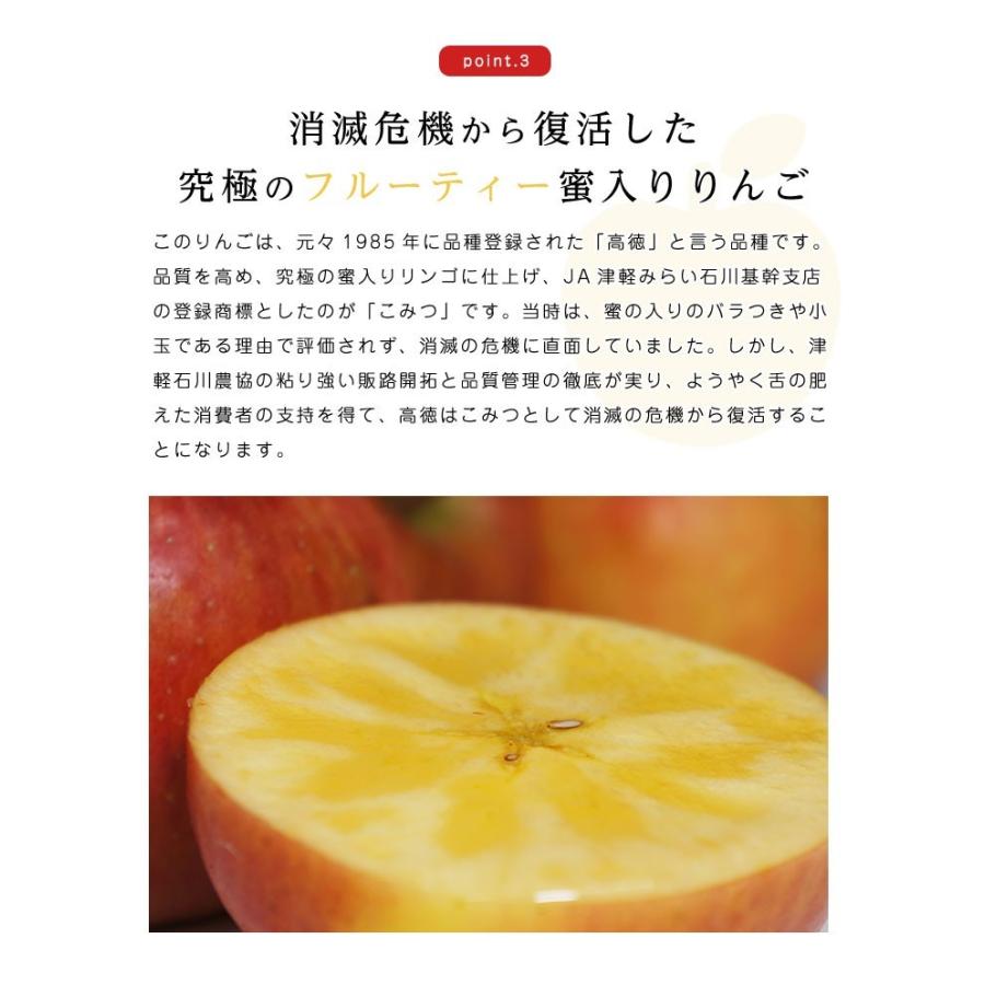 りんご こみつ 青森 6-13玉 約2kg 蜜入りりんご 蜜 蜜入りリンゴ
