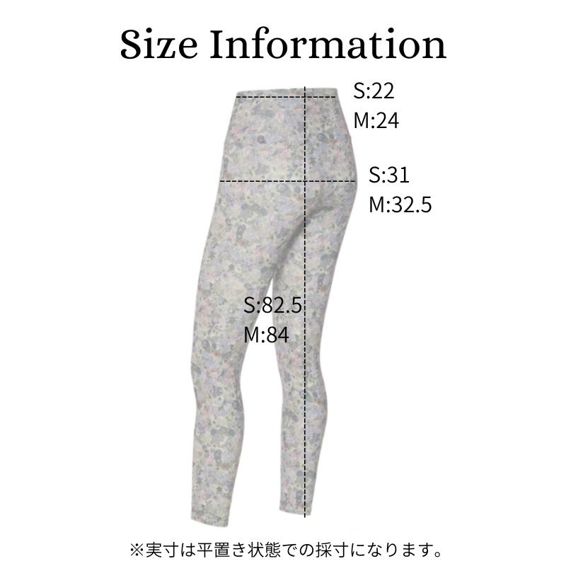 ビンテージフラワーレギンス ヨガウェア ヨガレギンス