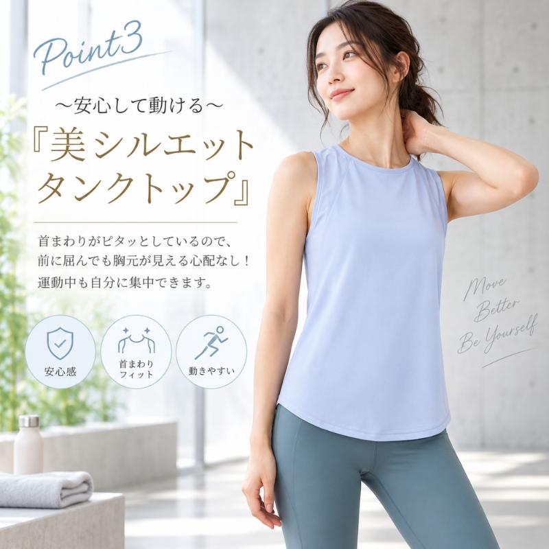 machikaada公式 ヨガウェア ピラティスウェア トップス ヨガ タンク