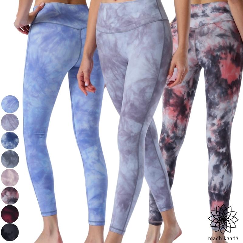 622 8カラータイダイレギンス ヨガウェア ヨガ レギンス ヨガパンツ メーカー在庫限り品 パンツ ホットヨガ おしゃれ トレーニングウェア