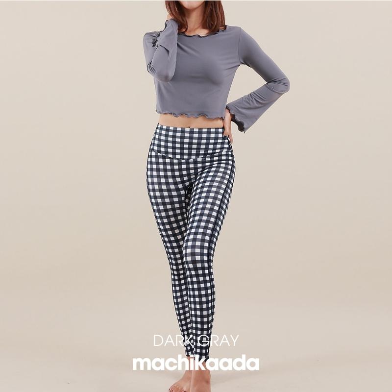 ヨガウェア ピラティスウェア ヨガ トップス 長袖 ショート丈