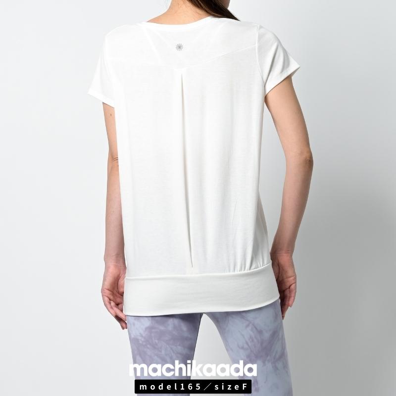 machikaada公式 ヨガウェア トップス レディース ピラティス ウェア Tシャツ 半袖 ロング丈 着丈長い 裾リブ ロング丈 丈長 ヨガ ホットヨガ ジム マチカアダ |  | 07
