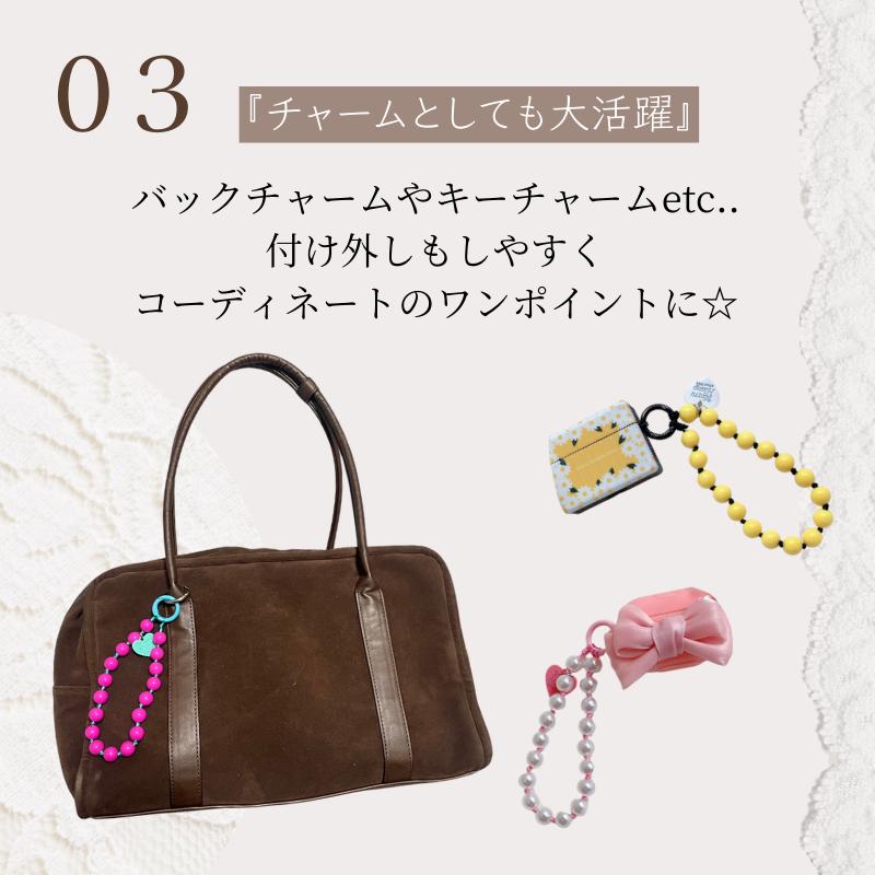 machikaada公式 ハンドストラップ バックチャーム キーホルダー スマホ