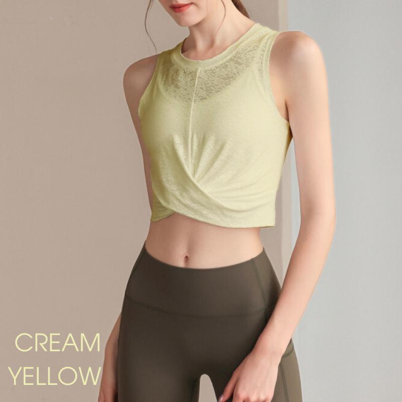 ヨガウェア トップス タンクトップ レース ヨガ おしゃれ