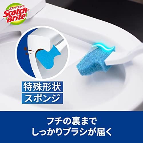 3M トイレ掃除 トイレブラシ 使い捨て スポンジ 洗剤付 取替18個 スコッチブライト｜machikado-shop｜07