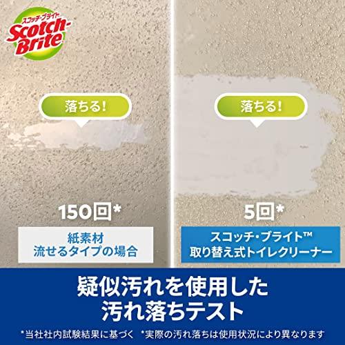 3M トイレ掃除 トイレブラシ 使い捨て スポンジ 洗剤付 取替18個 スコッチブライト｜machikado-shop｜09