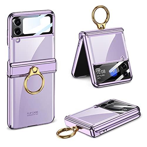 Galaxy Z Flip4 クリア ケース ヒンジ保護 Samsung ギャラクシーZ フリップ 4 5G / SC54C