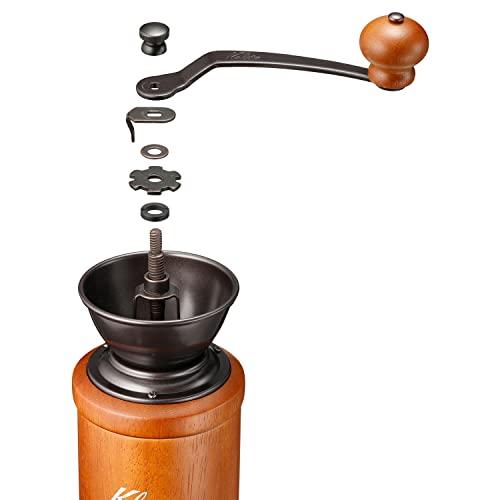 【.co.jp 限定】 カリタ(Kalita) コーヒーミル 木製 手挽き 手動 KH-3AM #42188 アンティーク コーヒーグラインダー｜machikado-shop｜06