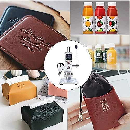 Jvedo 箔押し機 ホットスタンプ機 スタンプ機 5*7CM 110V 焼き印 ホットスタンプ 箔押し レザークラフト工具 温度調節機能付き 革細工 革加工DIY