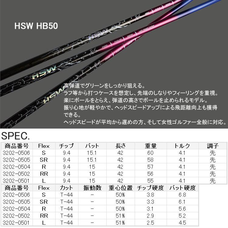 ユニフレックス】 Geotech ジオテック HSW HB50 カーボン シャフト