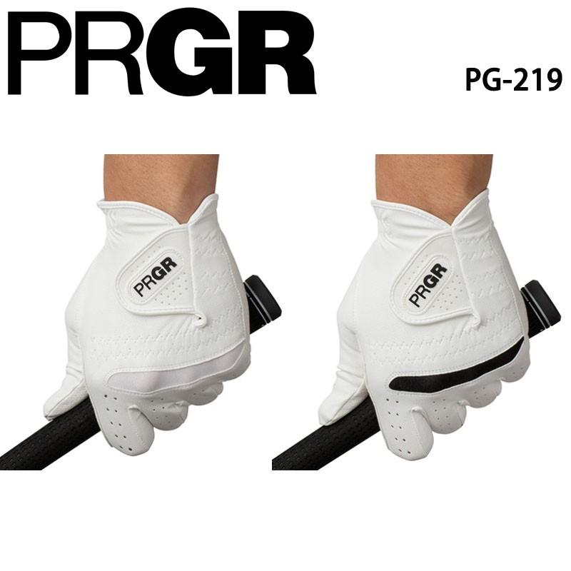 プロギア 合成皮革モデル PG-219 メンズ グローブ 3枚セット 21cm-26cm ブラック/ ホワイト 全天候 PRGR All weather model Synthetic leather Men's Glove 19at｜machinogolfyasan