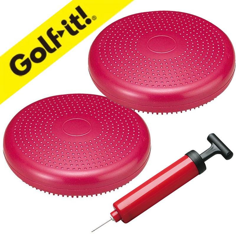国内配送 X 30 ライト ゴルフイット ゴルフ練習に体幹トレーニングを取り入よう バランスディスク 2個 wn Lite It Golf 練習 ゴルフ用品 体幹トレーニング バランスディスク用ポンプ 空気入れ セット X 31 ゴルフ練習器具 Oyostate Gov Ng