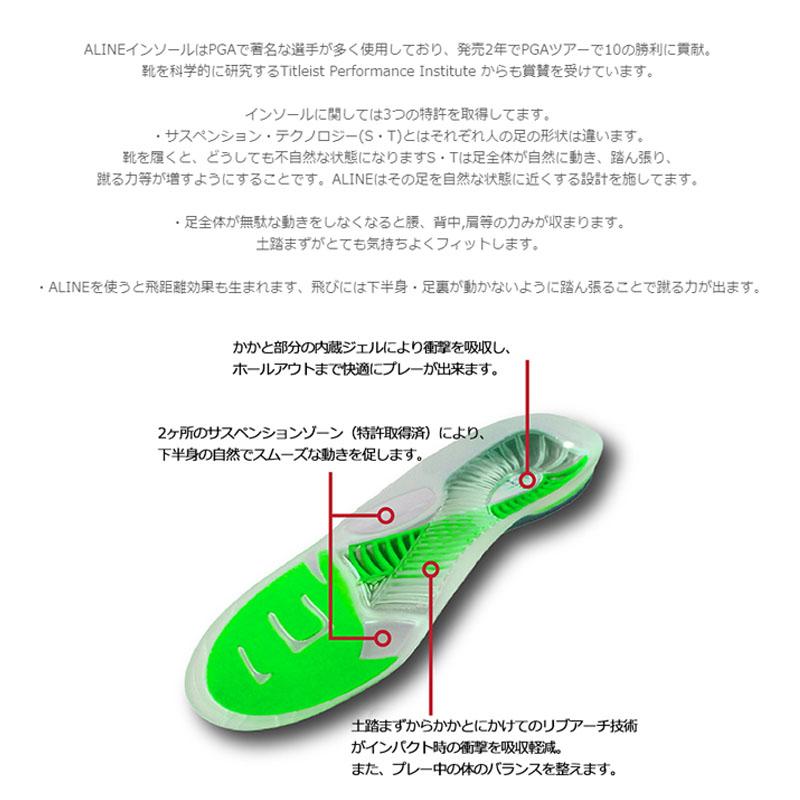 PGAツアープロ使用アイテム エーライン ゴルフ用インソール 飛距離効果 バランス 蹴る力 Aline Golf Insoles｜machinogolfyasan｜02