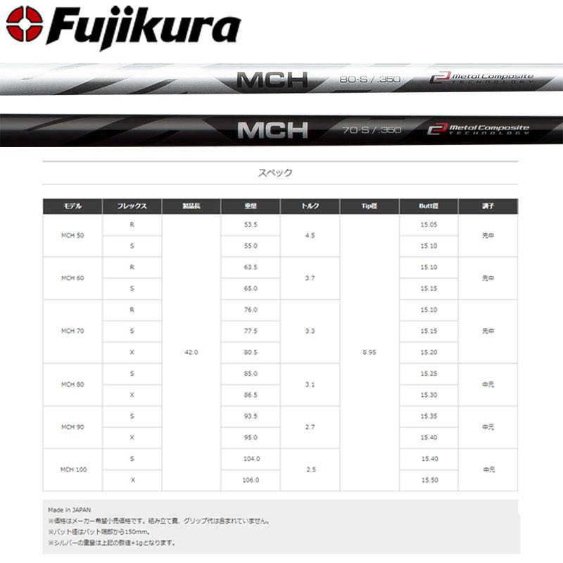 フジクラ MCHシリーズ ハイブリッド・ユーティリティ用シャフト フジクラ MCHシリーズ ハイブリッド・ユーティリティ用シャフト