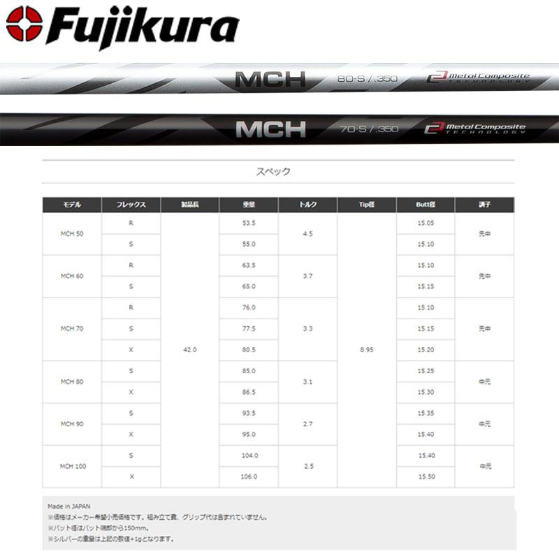 フジクラ MCHシリーズ ハイブリッド・ユーティリティ用シャフト MCH-50 350Tip FUJIKURA graphite shaft Made in JAPAN｜machinogolfyasan｜05