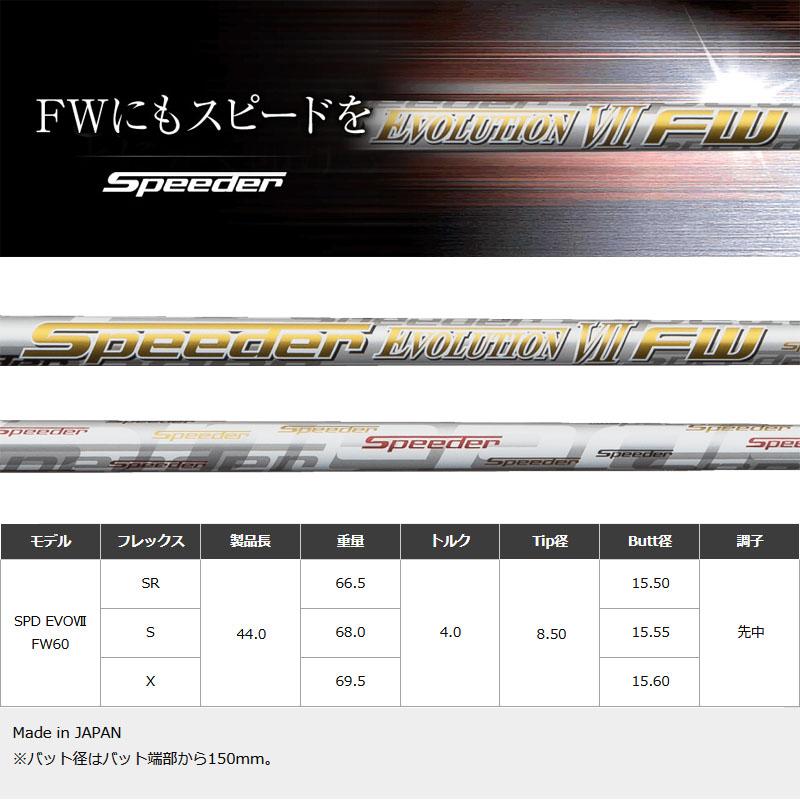 フジクラシャフト フジクラ スピーダー エボリューション 7 FW60 フジクラシャフト フジクラ スピーダー エボリューション 7 FW60