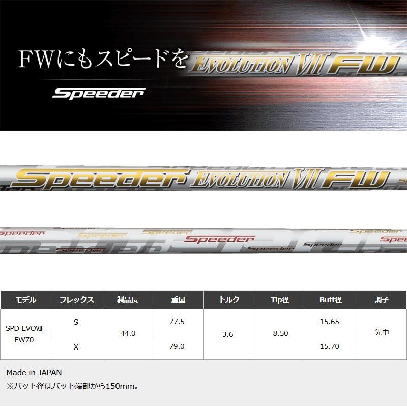 フジクラシャフト フジクラ スピーダー エボリューション 7 FW70 フジクラシャフト フジクラ スピーダー エボリューション 7 FW70