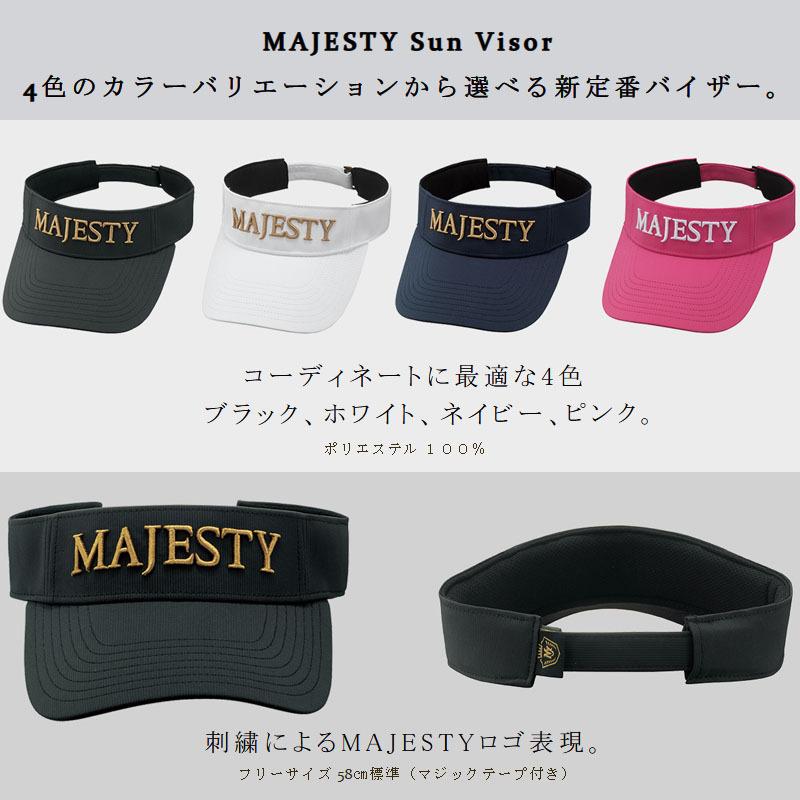 マルマン マジェスティ ゴルフ サンバイザー SV0102 男女兼用 フリーサイズ 2021年モデル 全4色 Maruman MAJESTY MJ Sun Visor Black White Navy Pink 21sp｜machinogolfyasan｜03