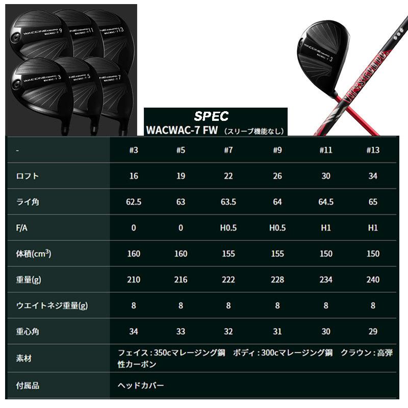 ワクチン ゴルフ WACWAC-7 FW with ウイルスコンポ フェアウェイウッド 