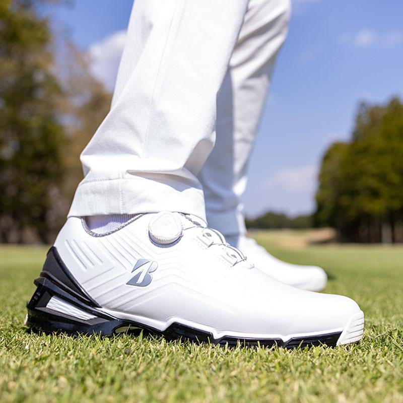 ブリヂストン ゴルフ SHG100 ゼロ スパイク バイター ツアー メンズ シューズ 2023年モデル スパイクレス 3E 男性用 靴 防水  BRIDGESTONE Golf Shoes Men's