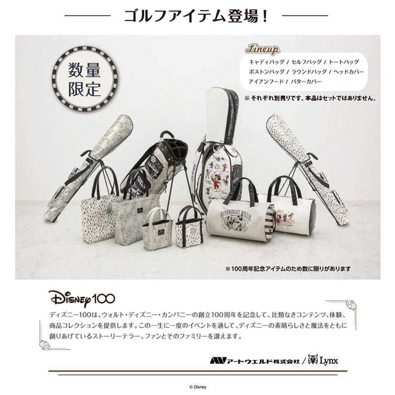 激安セール商品 ディズニー 100周年 キャディバッグ 73220-400-001 モノクロ 9型 4.5kg 2023年モデル 数量限定 D100 C/B リンクスゴルフ Disney100 Lynx Golf Caddy Bag 23at