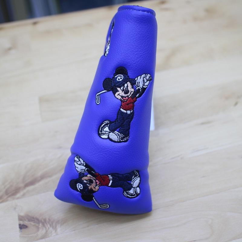 ウォルトディズニーワールド マグノリアゴルフコース ミッキーマウス パターカバー ピンタイプ ブルー 青 キャラクター 刺繍 walt