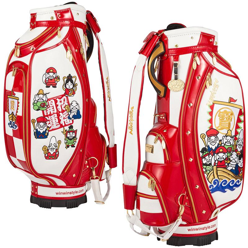 ⭐︎WINWIN STYLE⭐︎ウィンウィン キャディバッグ⭐︎ホワイト⭐︎美品 WINWIN STYLE キャディバッグ｜ゴルフ用バッグ｜ゴルフ