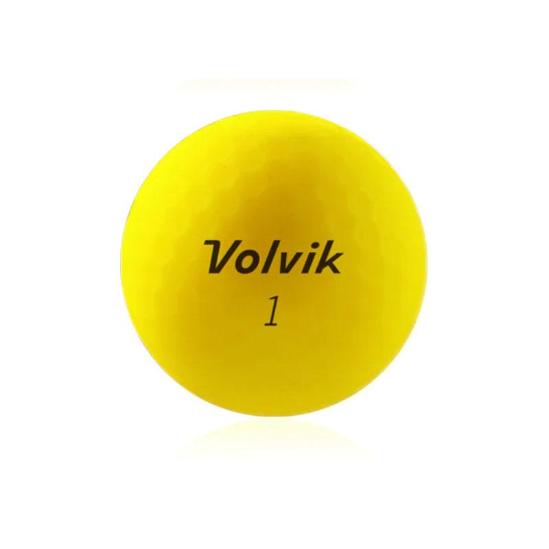ボルビック ビビッド XT AMT ボール イエロー 3ダース(36球) 正規品 新品 マット蛍光カラーボール 見つけやすい アライメント Volvik VIVID Yellow Golf Ball｜machinogolfyasan｜04