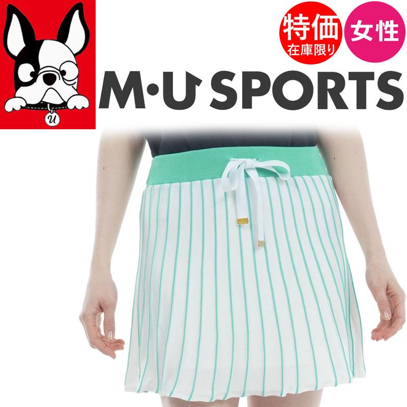 M・U SPORTS 【当店在庫商品】 MU スポーツ ゴルフ プリーツスカート