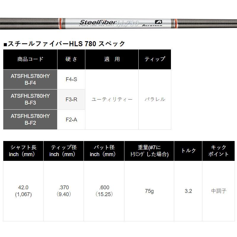 TRUE TEMPER トゥルーテンパー スチールファイバー HLS 780