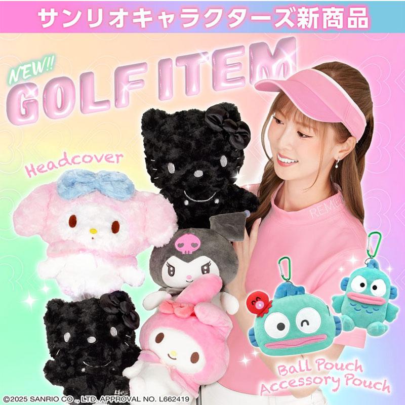 sanrio（サンリオ） ハローキティ ゴルフグッズ3点セット ブラックver