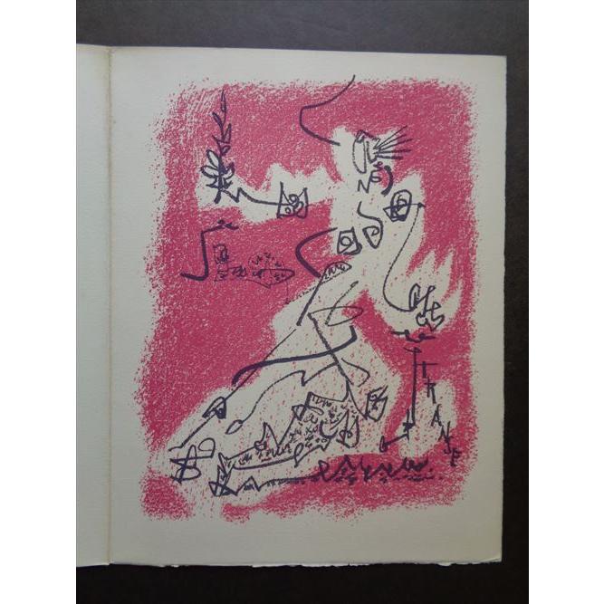 ANDRE MASSONマッソン 大判リトグラフ『抽象画』1960年制作、共箱付 ANDRE MASSONマッソン 大判リトグラフ『抽象画』1960年制作、共箱付