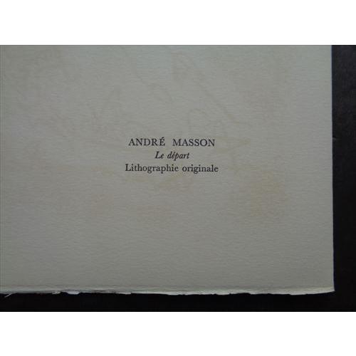 アンドレ・マッソン「出発」（版画）【額縁無し】[A230003]Andre