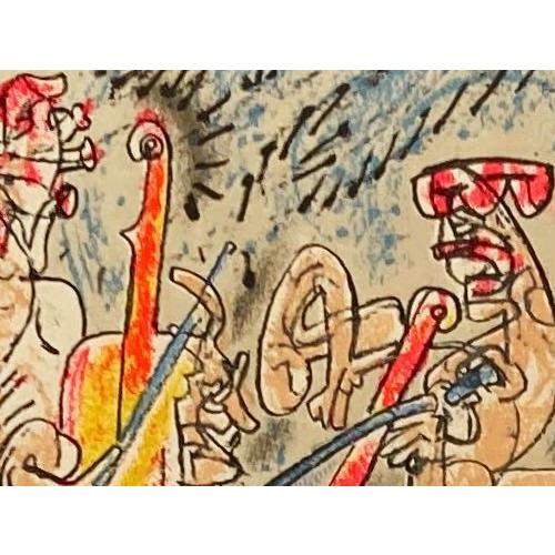 ロベルト・マッタ「無題」(Poligrafa XV Yearsより)（版画）【額縁付き