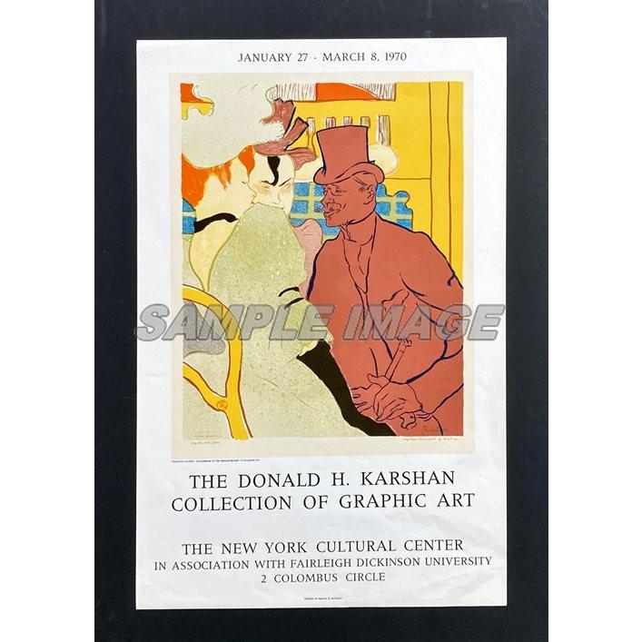 希少1985年ビンテージmomaロートレック展示会リトグラフポスター