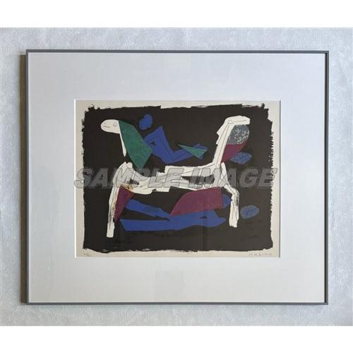 Marino Marini、マリノ・マリーニ【Cavaliere】 マリノ・マリーニ「馬と騎士 I」(Chevaux et Cavaliers I)（版画