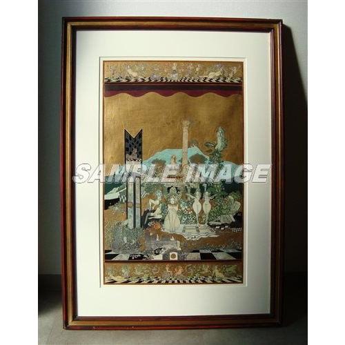 版画　イタリアの幻想　（山下清澄作 ） 山下清澄 版画 「イタリアの幻想S-III ミューズA」【額縁無し