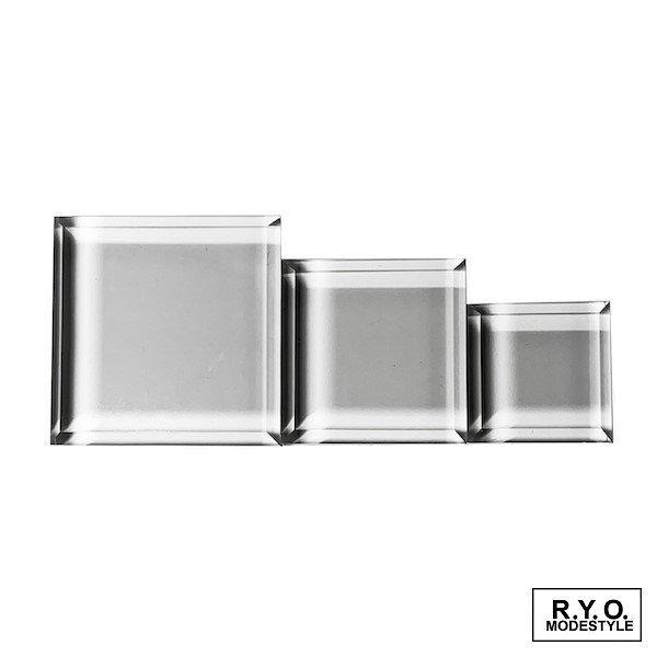 アクリルブロック 高級 面取り SLOPE W30x30xH10mm 3枚 アクリルブロック 高級 面取り SLOPE W30x30xH10mm 3枚