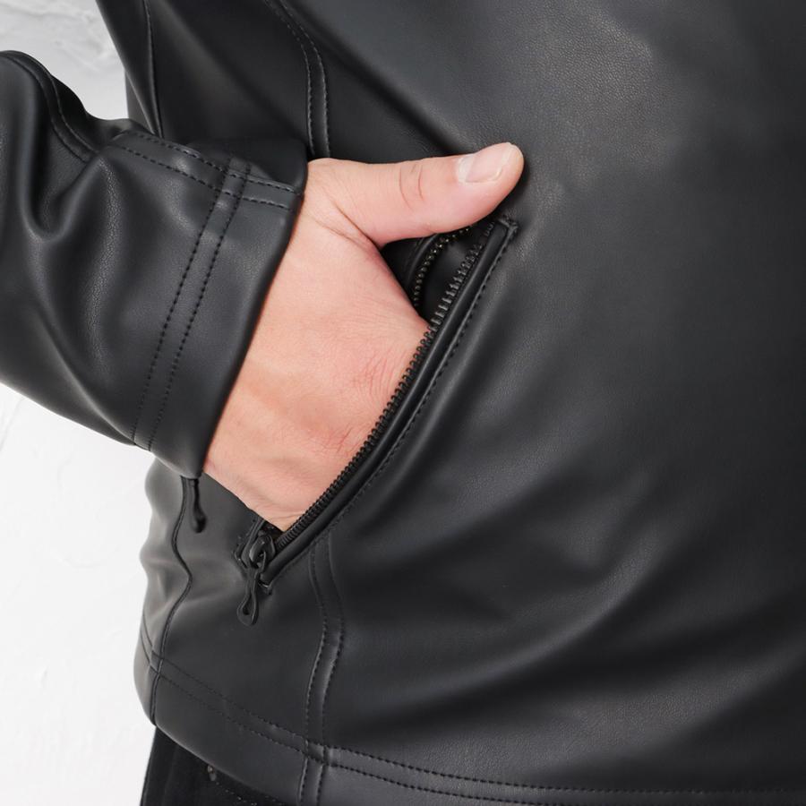 お*t様 00s Mossimo PUレザー シングルライダース 鱗柄 シボ感 mossimo（モッシモ） [大きいサイズ] ライダースジャケット シングル