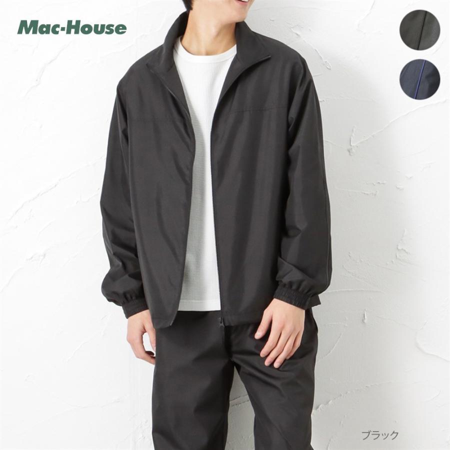 ジャケット 裏メッシュ メンズ 撥水 通気性 スタンドカラー 内ポケット ドローコード ジップアップ アウター Mac House マックハウス 通販 Paypayモール